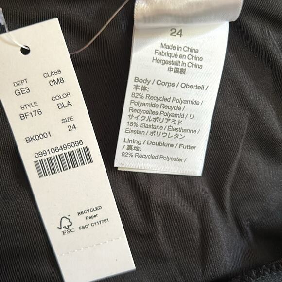 J. Crew Ruched sweetheart one-piece black swimsuit women’s plus size 24 - Picture 5 of 9